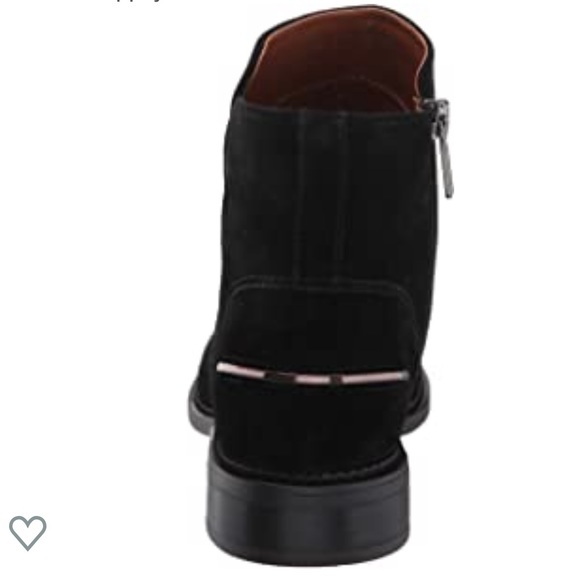 Black Genuine Suede Chelsea Flat Ankle Boots - Picture 4 of 4